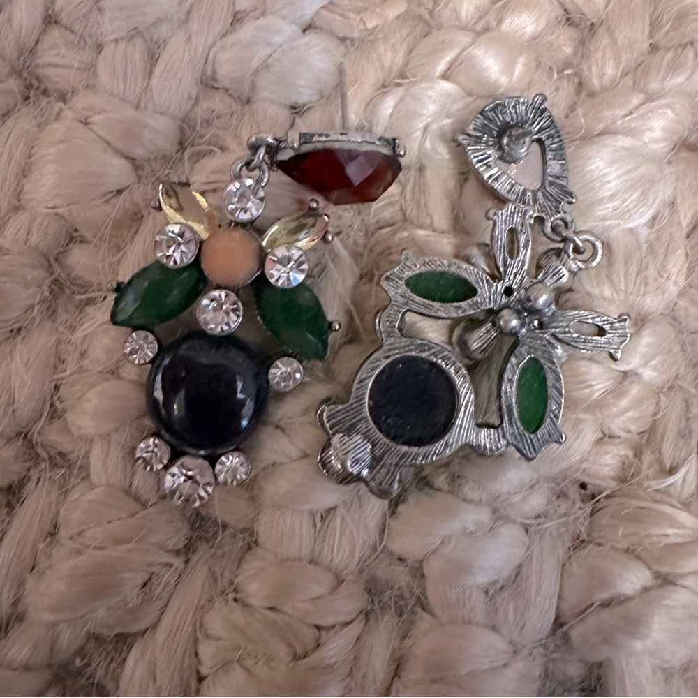 Gemstone Costume Jewelry Earrings